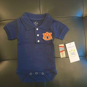 Auburn Collar Baby onesie